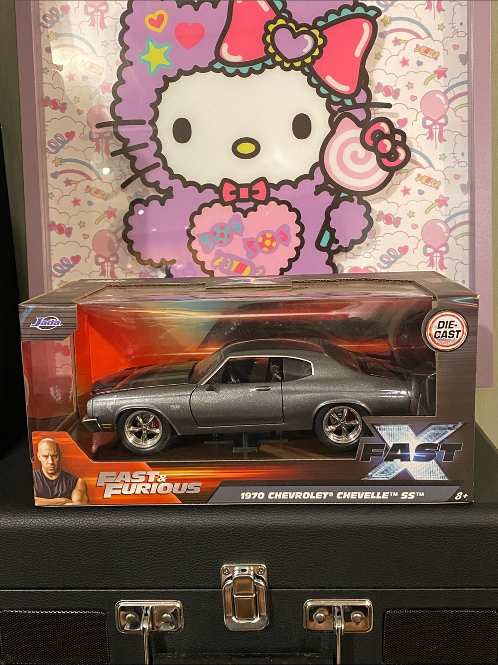 NIB 1:24 Fast & Furious 1970 Chevrolet Chevelle SS Die-Cast Car 🩶🖤